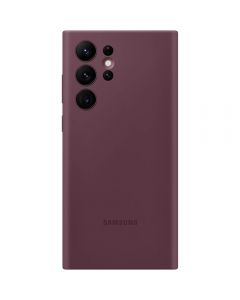 Husa Samsung Silicone Cover pentru Galaxy S22 Ultra, Burgundy_1