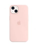 Husa de protectie Apple Silicone Case with MagSafe pentru iPhone 13, Chalk Pink