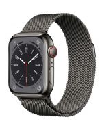 Apple Watch Series 8 GPS + Cellular, 41mm, Graphite Stainless Steel Case lateral
