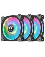 Ventilator Thermaltake Riing Duo 12 TT Premium Edition, 120mm, 500 - 1500 RPM, Iluminare RGB,  3 pack,