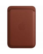Husa de protectie Apple Leather Wallet MagSafe pentru iPhone, Maro