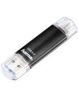 Memorie USB Hama Laeta 128 GB, USB 3.0, Negru
