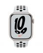 Apple Watch Nike Series 7 GPS, 45mm, Starlight Aluminium Case with Pure Platinum/Black Nike Sport Band
