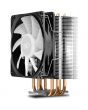 Cooler procesor Deepcool Gammaxx 400 V2, 4 heatpipe-uri, 120mm, Flux aer 64.5 CFM, 4 pin, Iluminare rosie, Compatibil Intel/AMD, Negru/Rosu