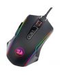 Mouse gaming wireless Redragon Ranger Lite, 9 butoane, Iluminare RGB, 8000 DPI, USB, Negru
