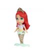 Mini papusa Disney Princess, model Ariel cu costum de sirena, 8cm