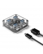 Hub Orico MH4U-U3-10 4 Port-uri USB 3.0 Transparent
