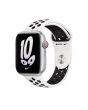 Curea pentru Apple Watch 45mm, Nike Sport Band, Summit White/Black