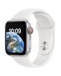 Apple Watch SE2, Cellular, GPS, 40mm, Silver Aluminium Case, White Sport Band
