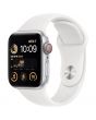 Apple Watch SE2, Cellular, GPS, 40mm, Silver Aluminium Case, White Sport Band