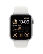 Apple Watch SE2, GPS, 44mm, Silver Aluminium Case, White Sport Band