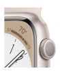 Apple Watch Series 8 GPS, 41mm, Starlight Aluminium Case, Starlight Sport Band