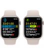 Apple Watch Series 8 GPS, 45mm, Starlight Aluminium Case, Starlight Sport Band