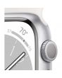 Apple Watch Series 8 GPS, 45mm, Silver Aluminium Case, White Sport Band
