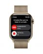 Apple Watch Series 8 GPS + Cellular, 41mm, Gold Stainless Steel Case, Gold Milanese Loop