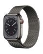 Apple Watch Series 8 GPS + Cellular, 41mm, Graphite Stainless Steel Case, Graphite Milanese Loop