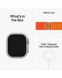Apple Watch Ultra, GPS, Cellular, 49mm, Titanium Case, Orange Alpine Loop, Large