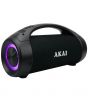 Boxa portabila activa AKAI ABTS-55, Bluetooth, Waterproof, IPX5, Lumini Difuzor, Negru