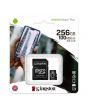 Card de memorie Kingston MicroSD, Canvas Select Plus, 256GB, Class 10, Adaptor