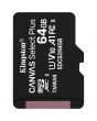 Card de memorie Kingston MicroSD, Canvas Select Plus, 64GB, Class 10, Adaptor