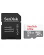 Card de memorie SanDisk Ultra microSDXC, 128GB, 100MB/s Class 10 UHS-I + SD Adapter