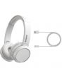 Casti wireless On-Ear Philips TAH4205WT/00, Bluetooth, Autonomie 29h, Alb