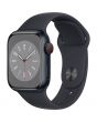 Apple Watch Series 8 GPS + Cellular, 41mm, Midnight Aluminium Case, Midnight Sport Band