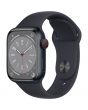Apple Watch Series 8 GPS + Cellular, 41mm, Midnight Aluminium Case, Midnight Sport Band