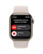 Apple Watch Series 8 GPS + Cellular, 41mm, Gold Stainless Steel Case, Starlight Sport Band