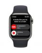 Apple Watch Series 8 GPS + Cellular, 41mm, Graphite Stainless Steel Case, Midnight Sport Band