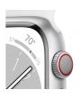 Apple Watch Series 8 GPS + Cellular, 41mm, Silver Aluminium Case, White Sport Band
