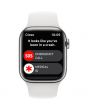Apple Watch Series 8 GPS + Cellular, 41mm, Silver Stainless Steel Case, White Sport Band