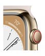 Apple Watch Series 8 GPS + Cellular, 45mm, Gold Stainless Steel Case, Starlight Sport Band