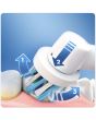 Periuta de dinti electrica Oral-B PRO500 Cross Action, 8800 oscilatii, 1 program, 1 capat, Alb/Albastru