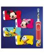 Periuta de dinti electrica Oral-B Vitality Mickey pentru copii, Curatare 2D, 2 programe, 1 capat, 4 stickere incluse, Rosu
