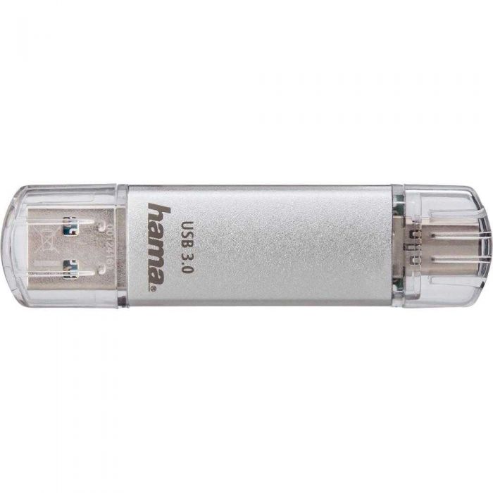 Memorie USB Hama C-Laeta Type-C 181073, 128 GB, OTG, USB 3.1/USB 3.0, Argintiu