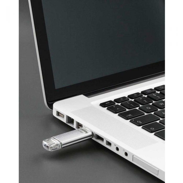 Memorie USB Hama C-Laeta Type-C 181073, 128 GB, OTG, USB 3.1/USB 3.0, Argintiu