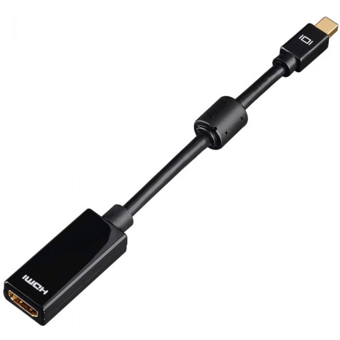 Adaptor Hama 53768, Mini-DisplayPort - HDMI, Negru