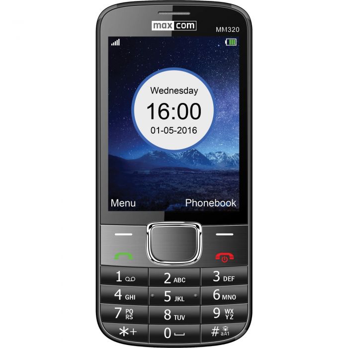 Telefon mobil MaxCom Classic MM320, Negru