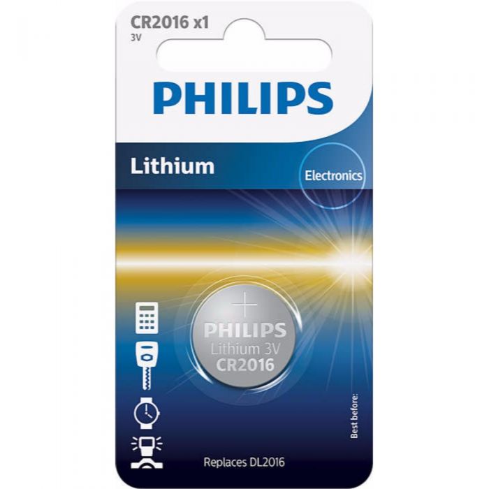 Baterie Philips CR2016, 3V, 1 buc