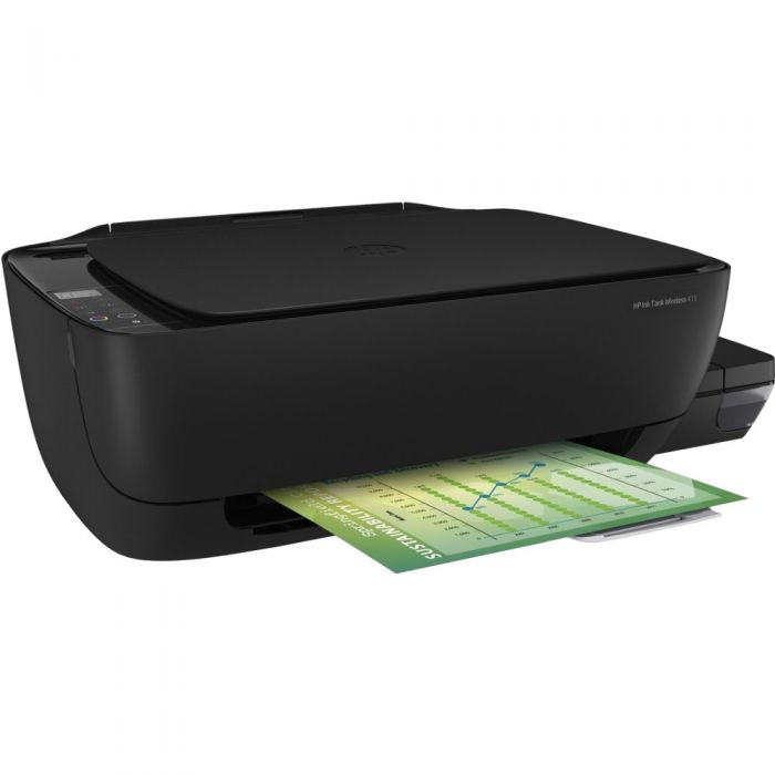 Multifunctional HP CISS InkTank 415 All-in-One, Wireless, 15.000 de pagini negru, 8000 de pagini color, A4