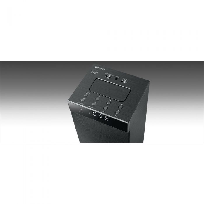 Sistem audio Muse M-1280 BT, 2.1, 120W, LED, Bluetooth, Card Reader, FM Radio, Telecomanda, Negru