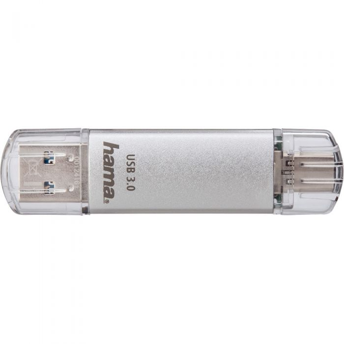 Memorie USB Hama C-Laeta Type-C 124162, 32 GB, OTG, USB 3.1/USB 3.0, Argintiu