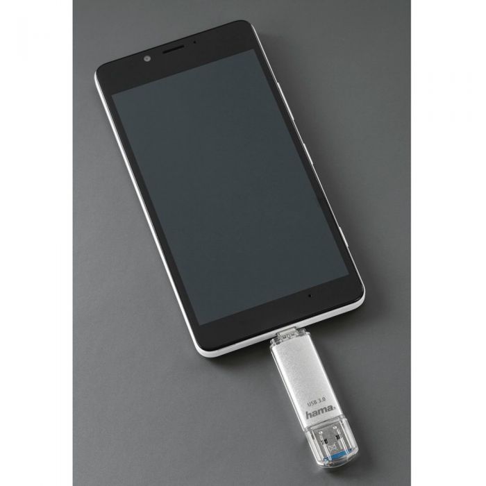 Memorie USB Hama C-Laeta Type-C 124162, 32 GB, OTG, USB 3.1/USB 3.0, Argintiu