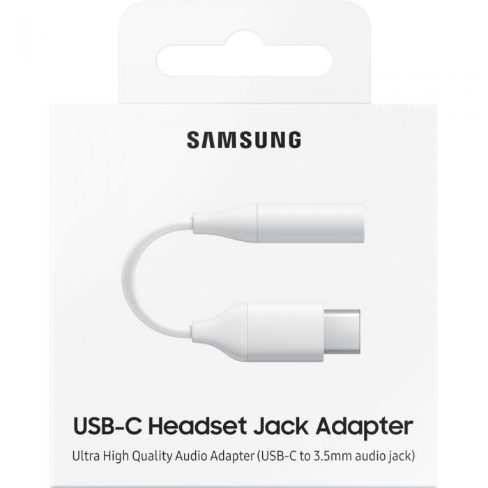 Adaptor audio Samsung EE-UC10, USB Type C - Jack 3.5mm, Alb