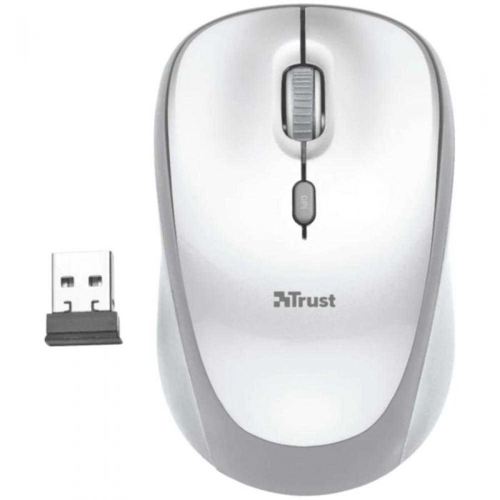 Mouse wireless Trust Yvi, Alb