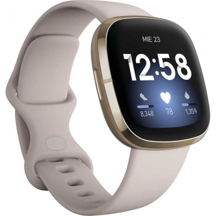 Smartwatch Fitbit Sense, NFC, Lunar White