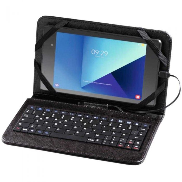 Husa tableta cu tastatura Hama U8182500, Negru