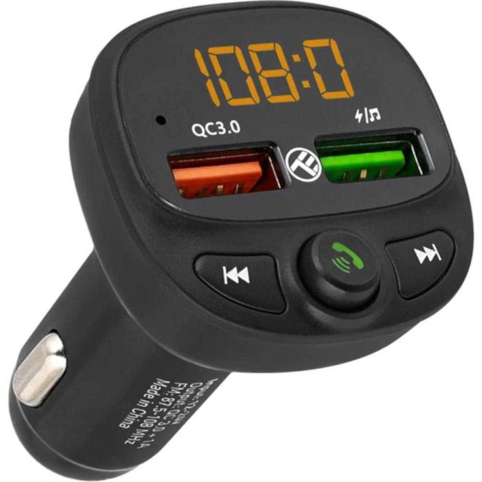 Modulator FM Tellur FMT-B7, Bluetooth, Quick Charge 3.0, Negru