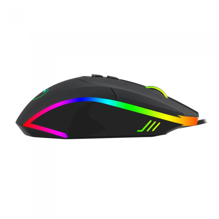 Mouse gaming T-Dagger Lieutenant, Iluminare RGB, Negru